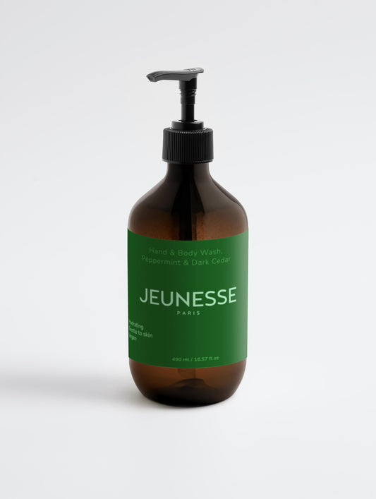 Jeunesse Hand & Body Wash, Peppermint & Dark Cedar